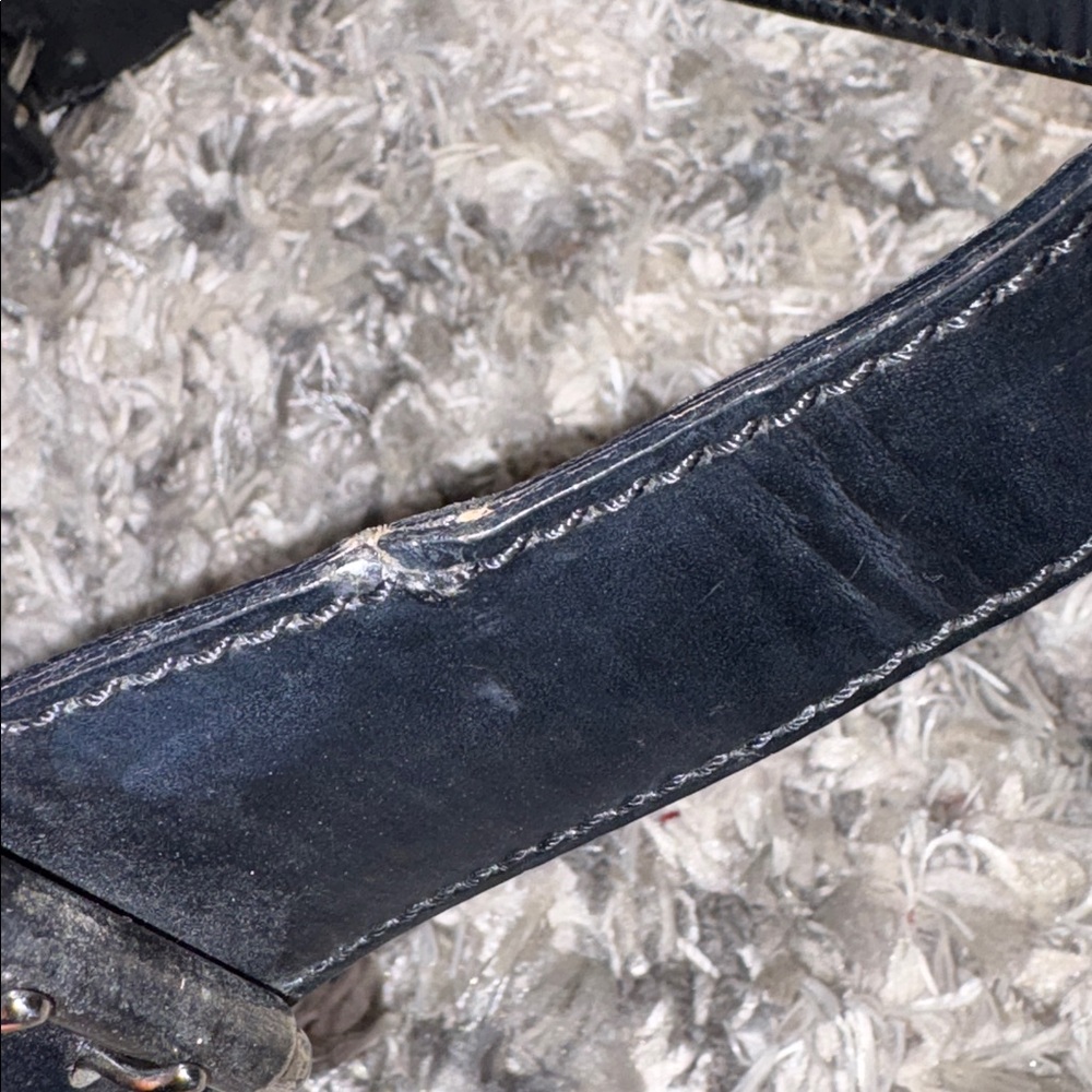 Fendi Black FF Monogram Saddle Bag - Picture 8 of 16